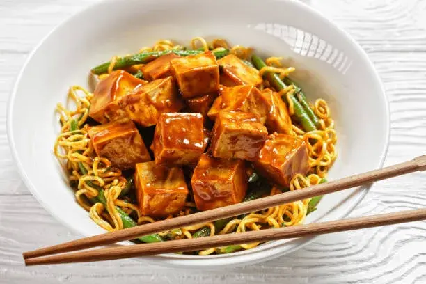 Teriyaki-Style Noodles with Tofu